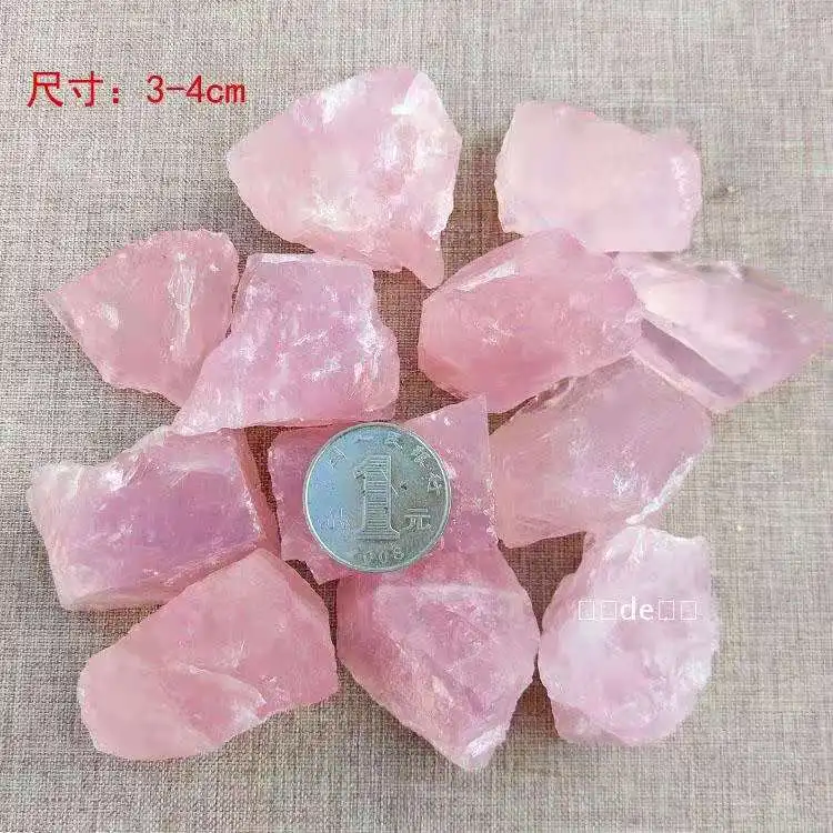 High Quality Natural raw rough rose quartz Stone Polished Crystal Gravel For Sale