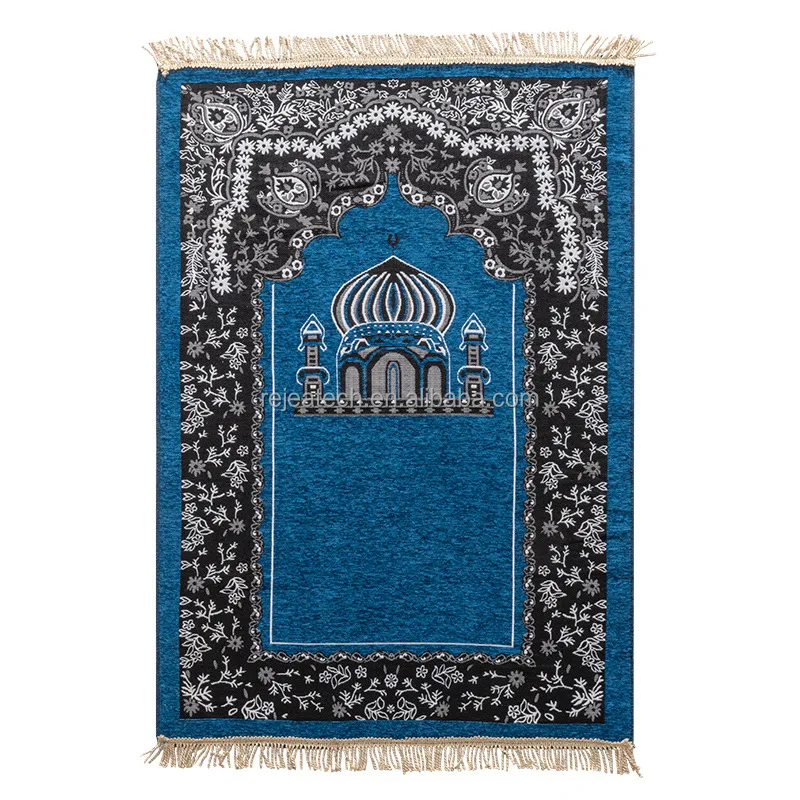 Adult Hotel Printed Commercial Sajadah Muslim Ramadan Travel Portable Azan Prayer Mat Modern Style Factory Wholesale