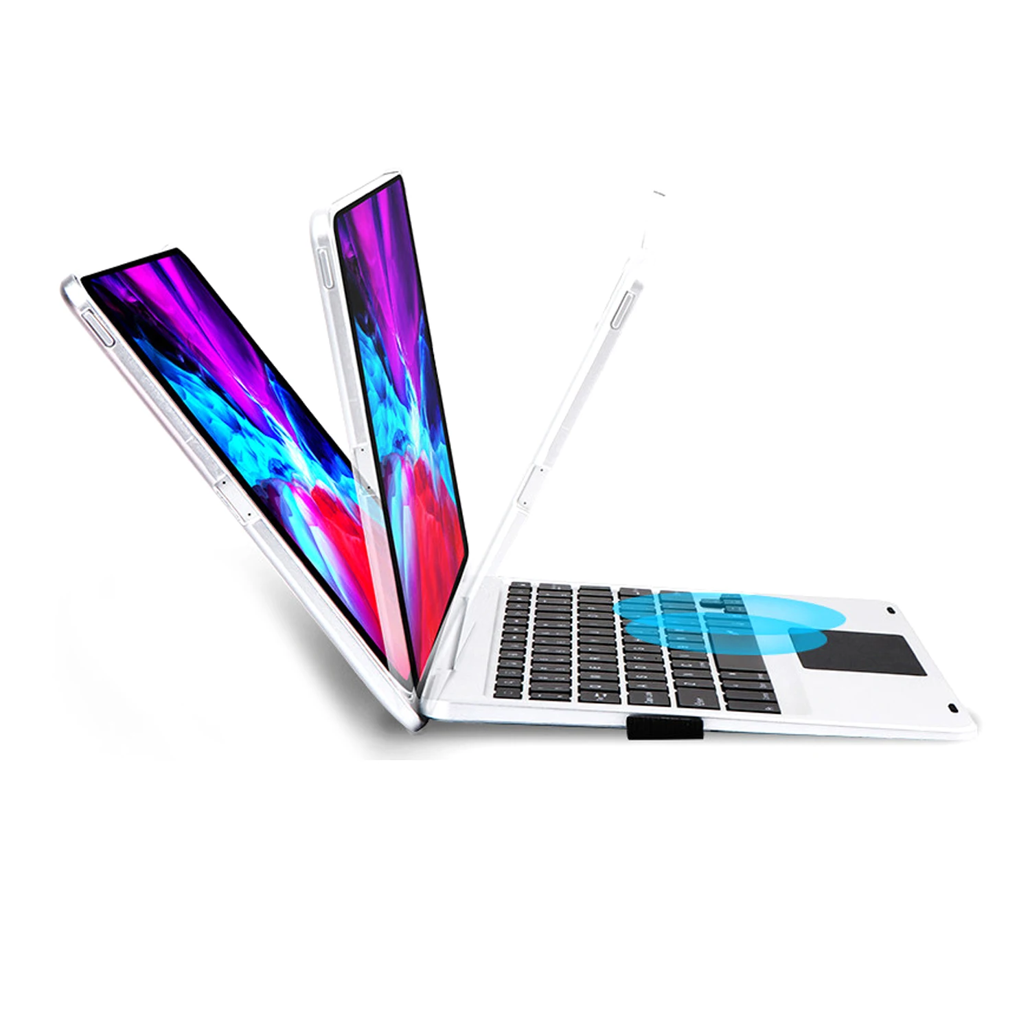 84 Keys Cute Shortcut Ultra Slim Office Purple Bt Standard Type C RGB Backlit Wireless For iPad Pro 11 Keyboard