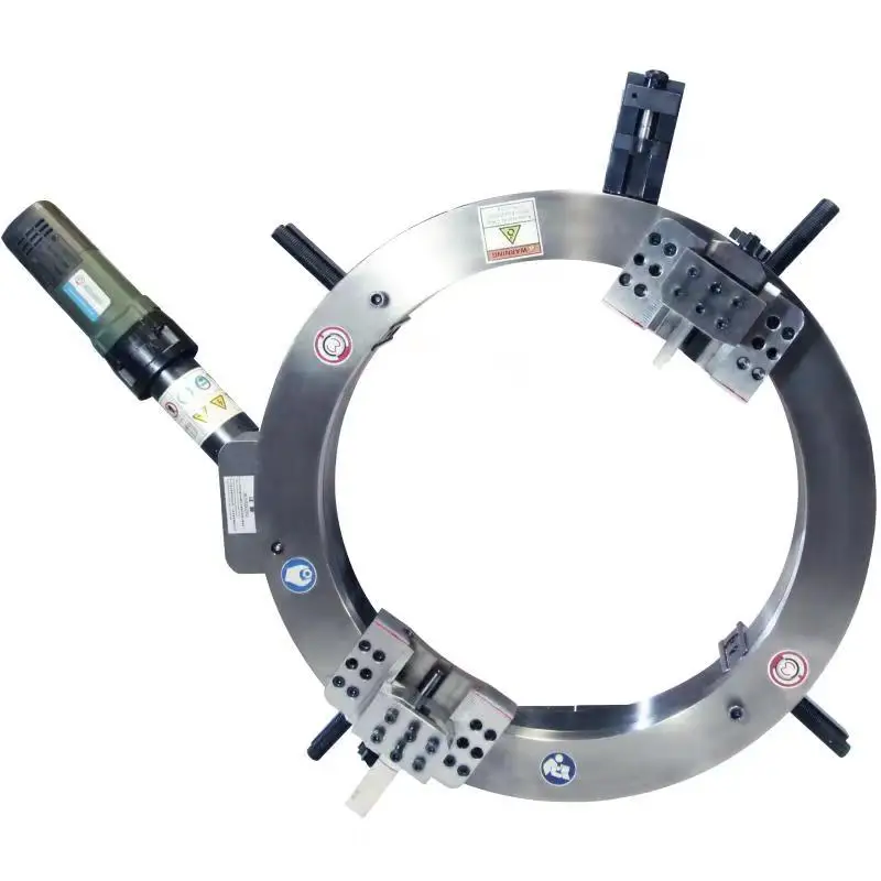 Portable Clamshell Operated Electric Driven Split Frame Pipe Casing Cutter