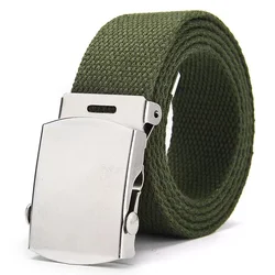Korean Version Military Buckle Canvas Belt Casual Fashion Woven Military Tactical Training Belt military webbing belt