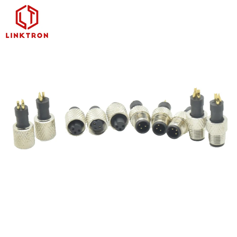 IP68 panel small m8 m6 m5 DC male and female 2 3 4 5 6 pin waterproof connector