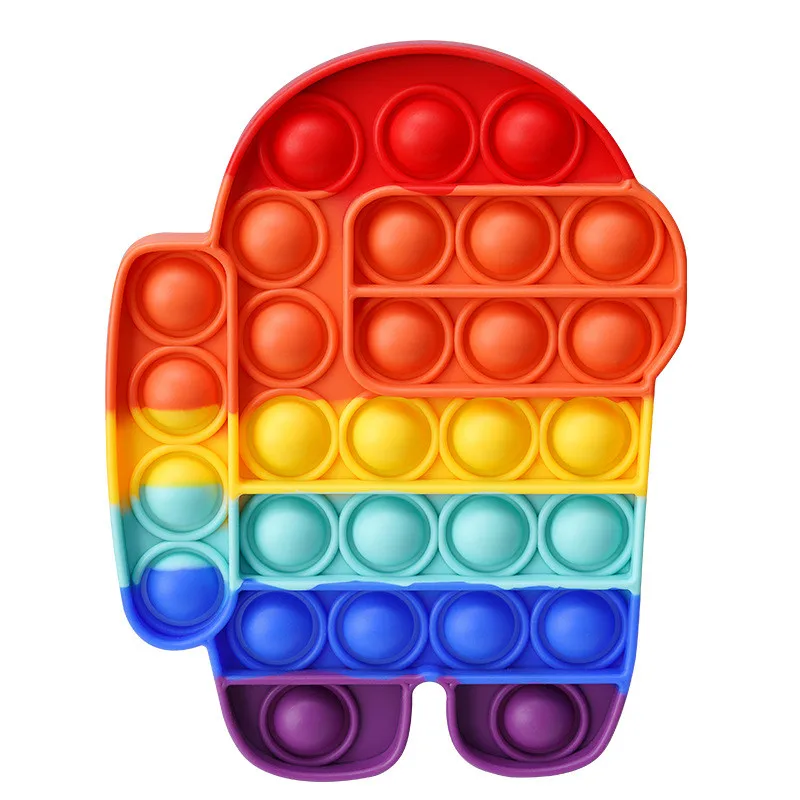 Wholesale Stress Relief Toys for Adults Silicone Sensory Educational Toy Small Popit Fidget Toys Kids