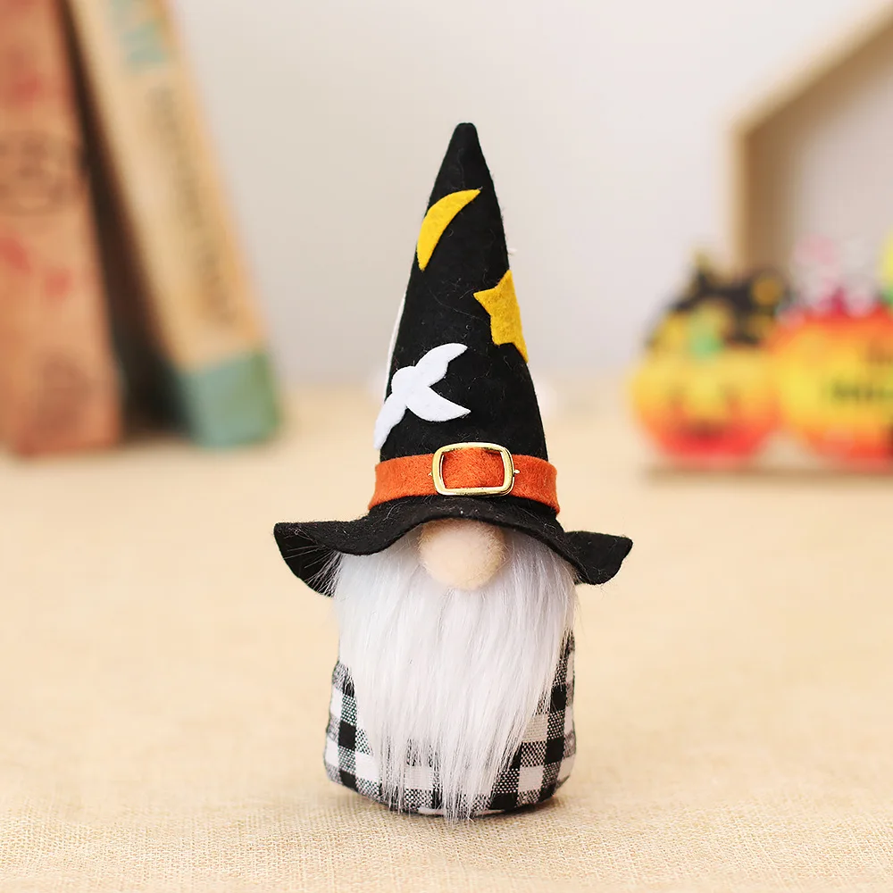 Handmade Swedish Gnomes Plush Standing Halloween Gnomes For Halloween Table Ornament Party Supplies Kids Gift Decorations