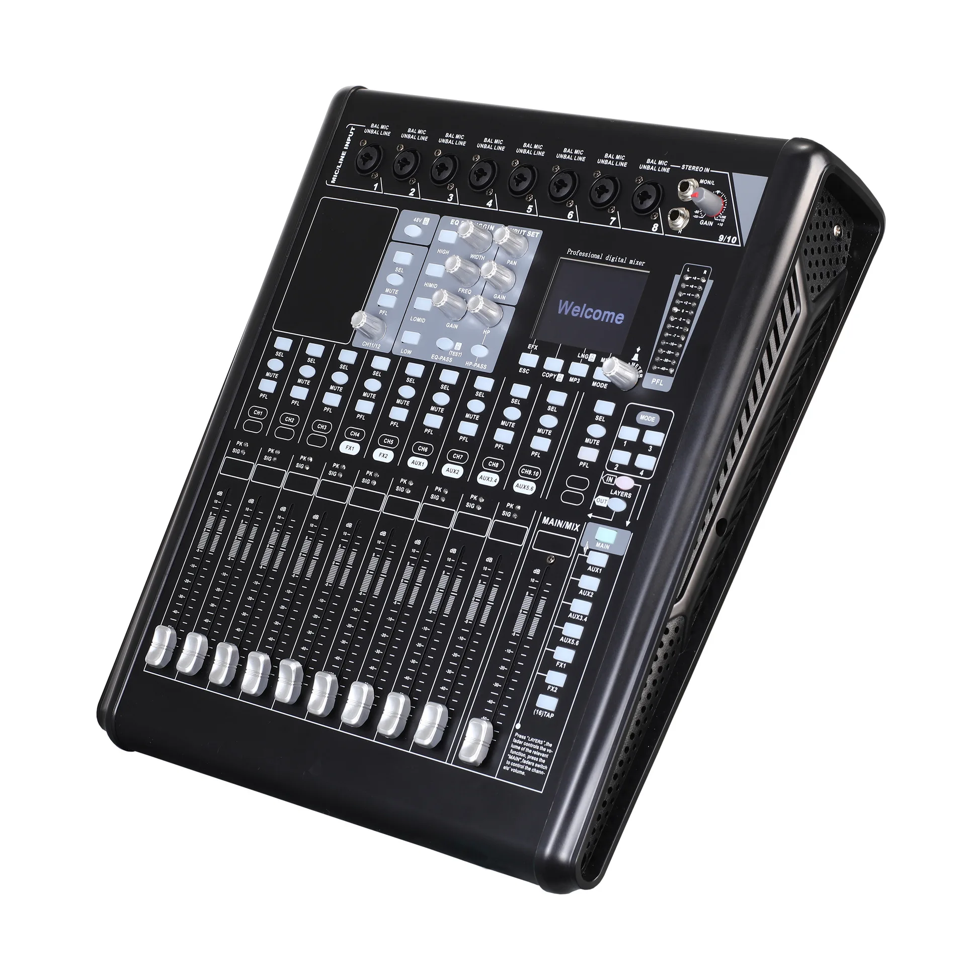 Professional DJ Audio Mixer 12 Channels Audio Mixer Digital Mixer Mixing Console