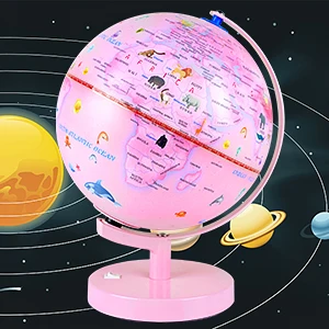 20cm geography LED light illuminated modern 3D AR interactive globe toy playshifu educational globe for kids - orboot earth