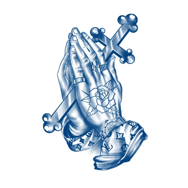 free quality temporary fake skin tattoo sticker washable critica temporary tattoo arm rest tato lengan tangan full for man