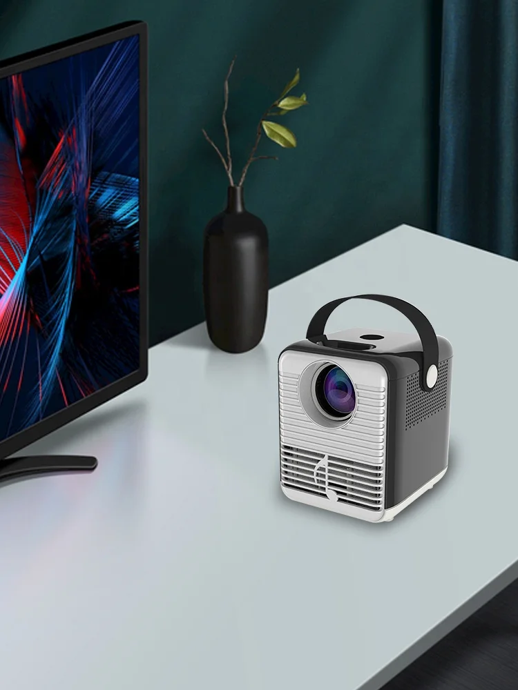 2022 Newest 3D Wireless Projector 1080P Smart Mobile Android LED Wifi Projector 4K Mini Mirror Business Light Speaker Focus