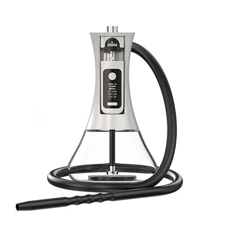 2000 мАч Красочный Светодиодный свет небольшой размер портативный акриловый автомобильный стакан электронный кальянный набор для курения кальяна вместо угольного