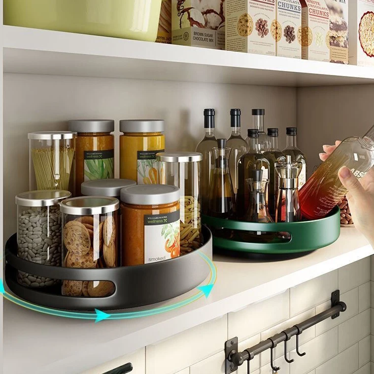 Hot Sale Kitchen Rack Makeup Storage 360 degree  Multifunctional Rotating Shelf Rotating Storage Rack Organizing Rack Storage Tu