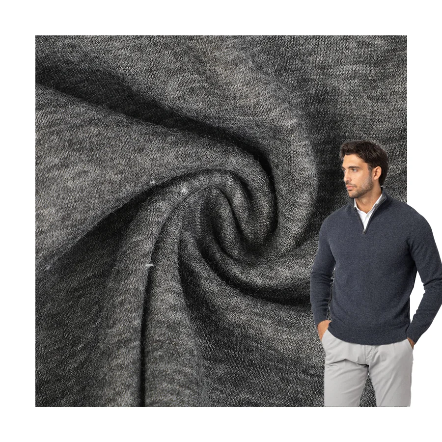 Custom Color 250Gsm 85 Polyester 12 Cotton 3 Spandex Polyester Cotton Fabric Boa  Polar Fleece Fabric For Winter Clothing