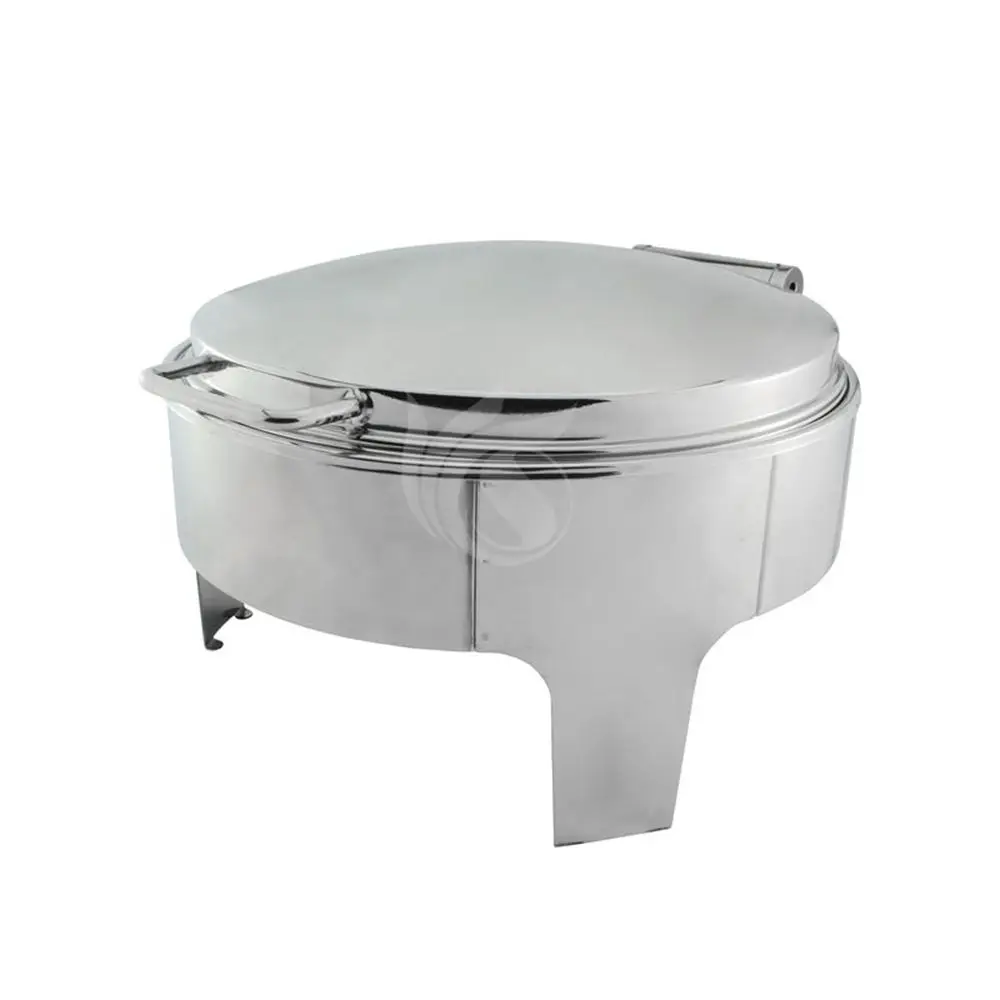 Customized High Quality Commercial Hotel Restaurant Catering Buffet Stainless Steel Electric Heating Round Chafing Dish