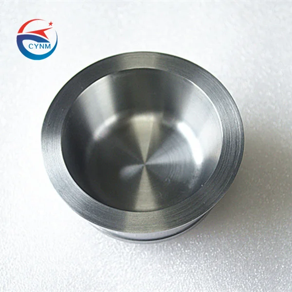 99.95% high purity tungsten crucibles for high temperature vacuum environments support customized