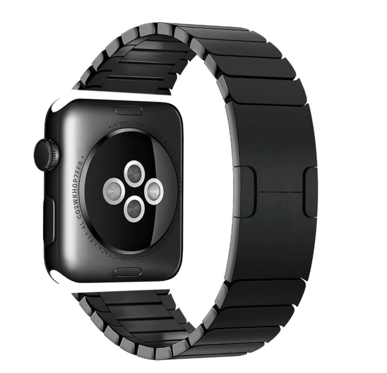 Металлический ремешок из нержавеющей стали совместимый с Apple Watch звеньевой браслет ремешки совместимые серии 5/4