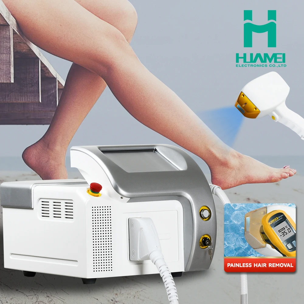 Cloud Computing 2023 808nm Diode Laser Ice Titanium CE TUV ISO Hair Removal Diode Laser 1600-2000W 755 808 940 1064nm 4 waves