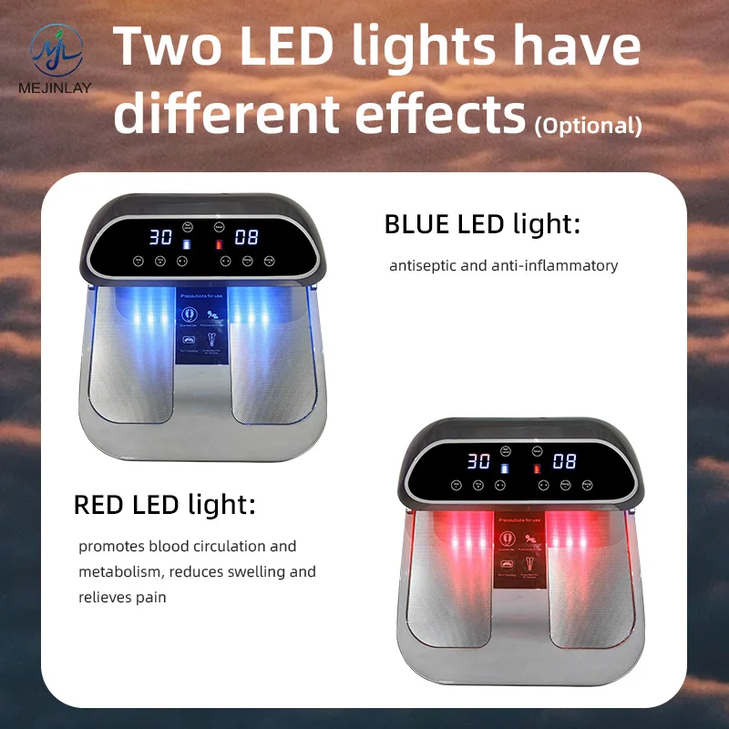 New Design Terahertz Foot Massage Equipment with PEMF Magnetic Vibration Blue LED Therapy for improve blood circulation health