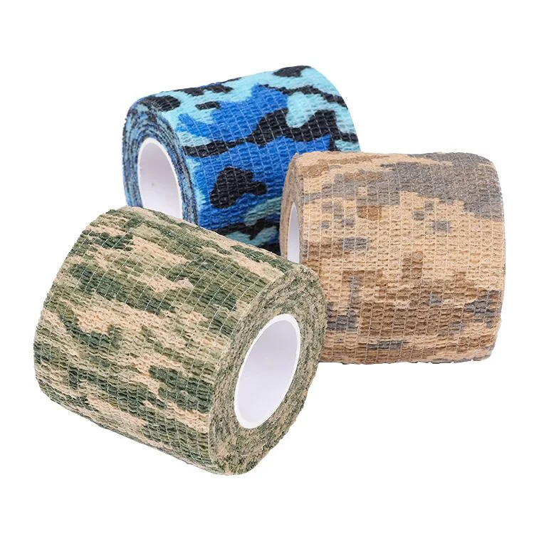 Outdoor Sports Vet Camo Wrap Tape Elastic Retention Bandage Self-Adhesive Camouflage Tape