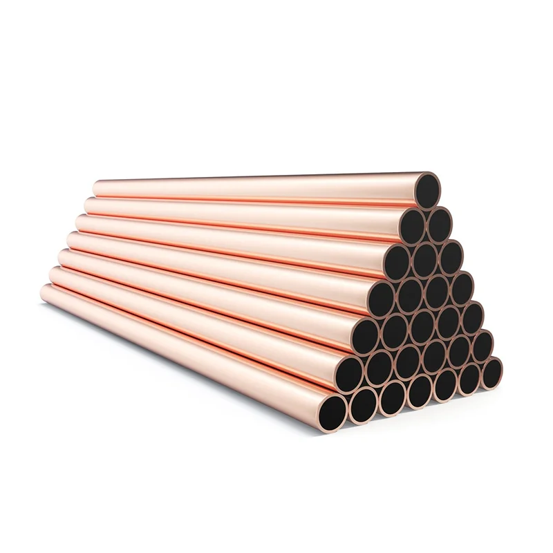 China Factory Wholesale Copper Straight Pipes for Plumbing, Refrigeration, and Building Use