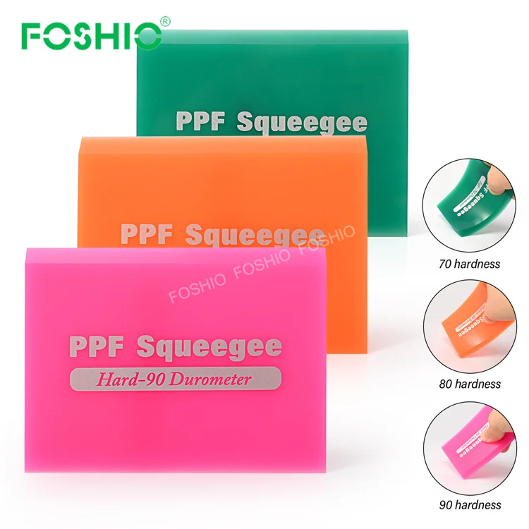 Foshio Best 70 80 & 90 Durometer Ppf Tint Tools Vinyl Wrap Squeegee Set