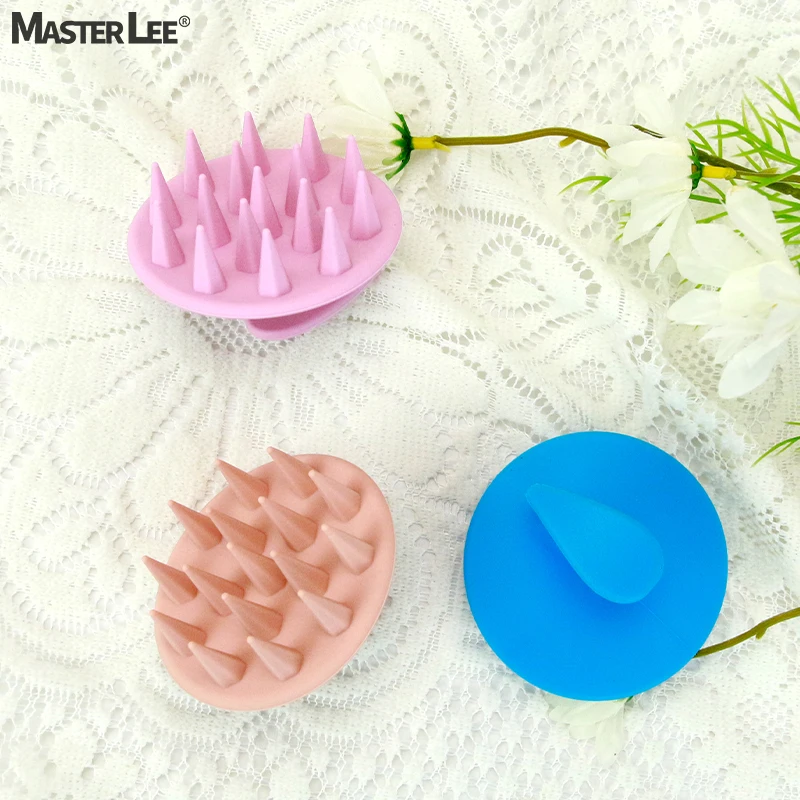 Masterlee Wholesale  One-Piece Silicone Hair Scalp Brush Soft Scalp Massage Men Women Shampoo Brush
