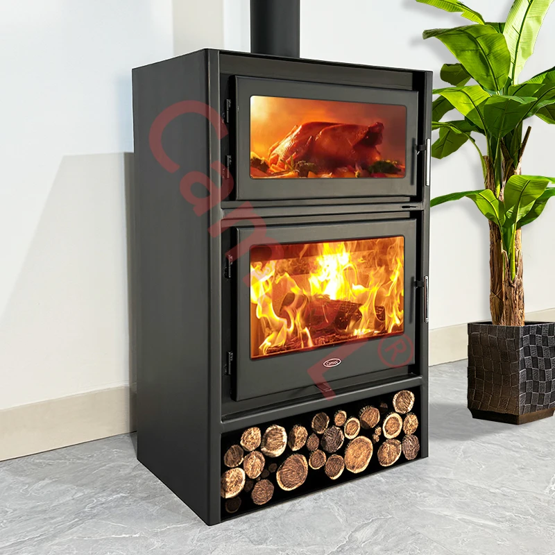 Modern design  Indoor stove wood burning stove with oven
