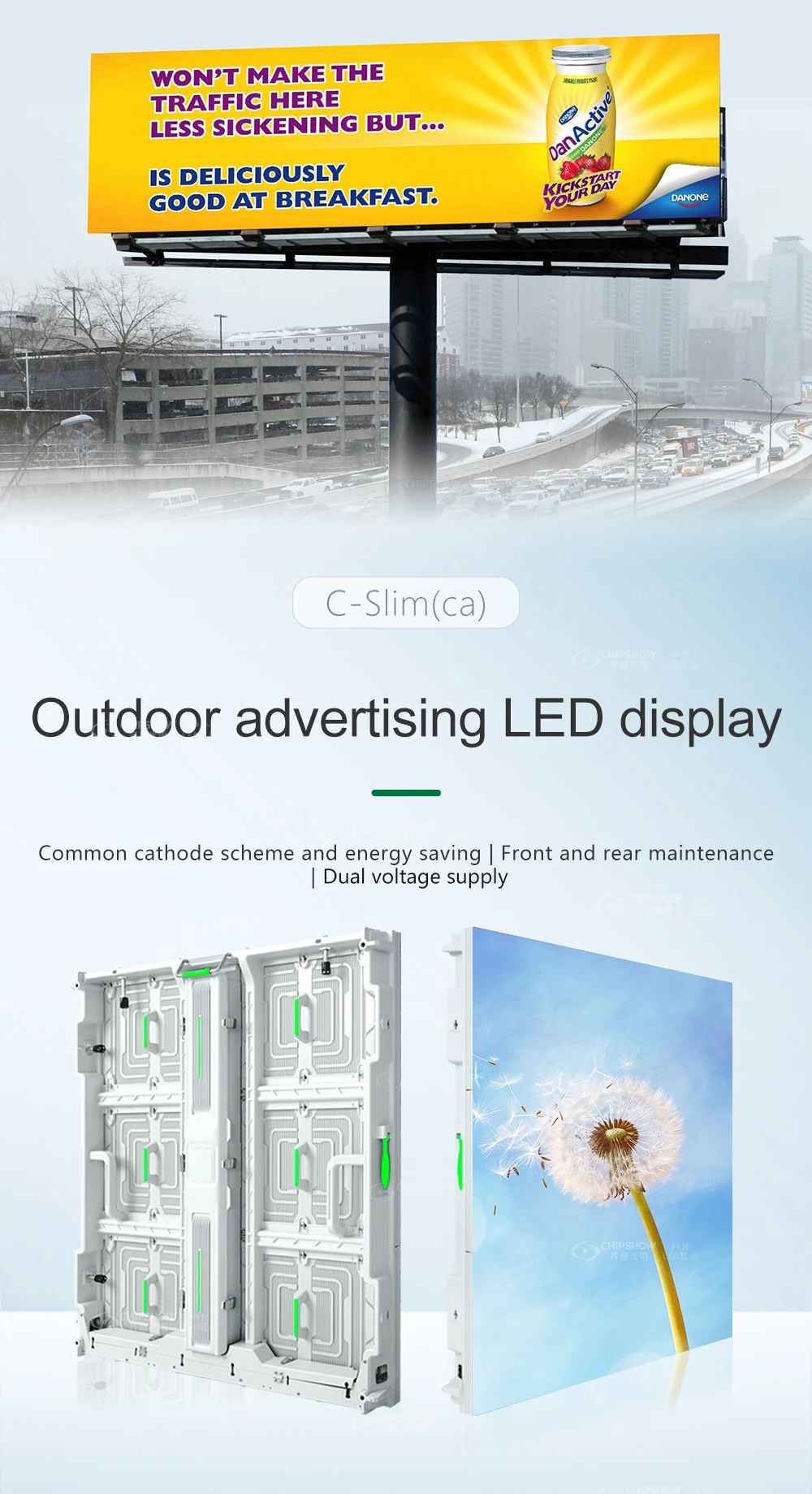 P6.67 3840Hz Easy Installation Waterproof Outdoor Billboard LED Display Outdoor Advertising Screen