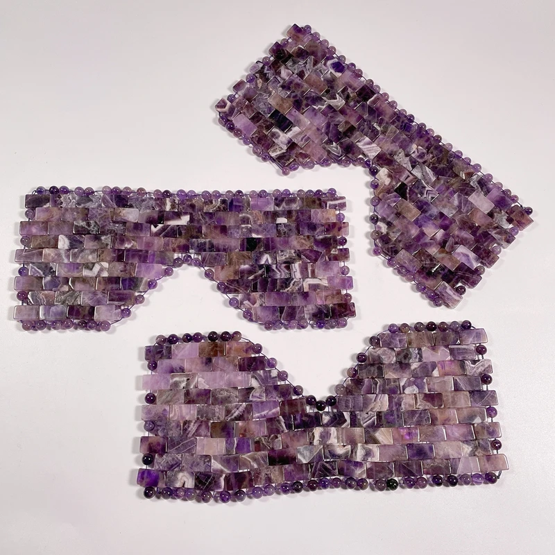 Face healing cooling neck amethyst eye mask at wholesale price