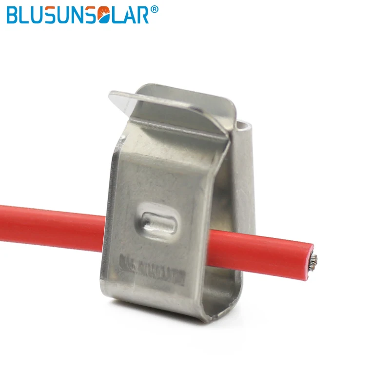 LEADER Wholesale Price Stainless Steel 304 Material Cable Clip for Solar Panel System