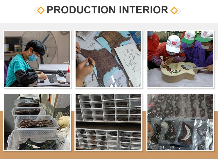 Ukulele shell carving pickguard Celluloid pickguard Source guitar pickguards manufacturer