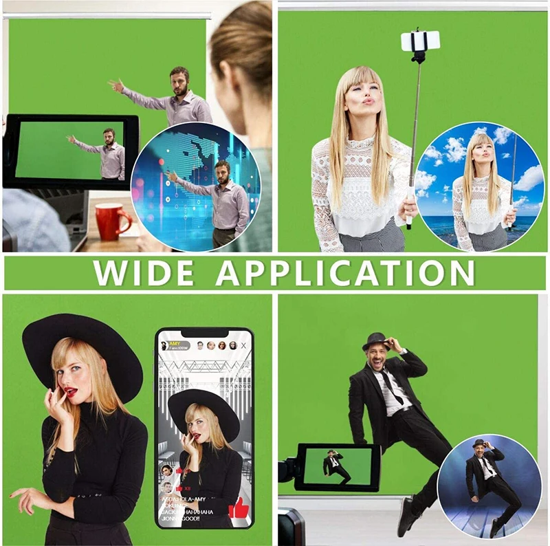 1.5m*2m  Manual Floor Pull Up Portable Portable Collapsible Green Screen with stand