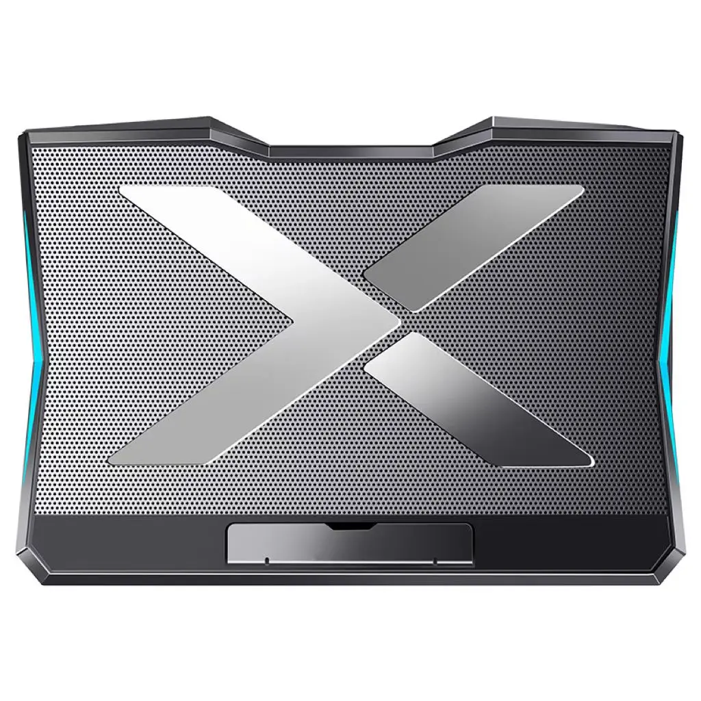 Кулер для ноутбука охлаждающая подставка с регулируемой высотой 6 вентиляторов светодиодная