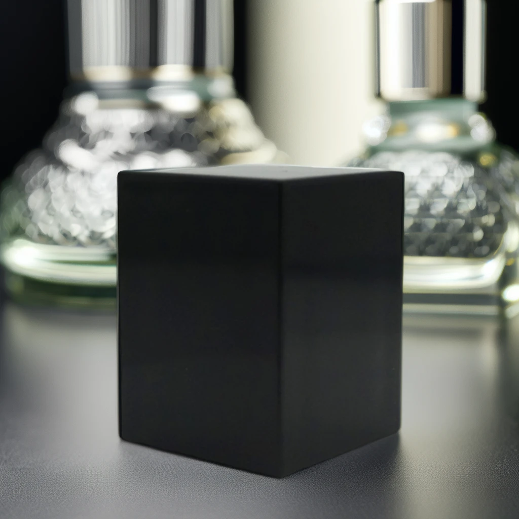 High Quality Simple Design Black Square 15mm ABS Perfume Lid for Glass Bottles