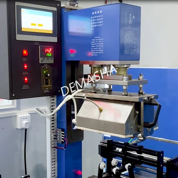 DM lipstick tube glass round hot foil stamping machine for perfume bottle