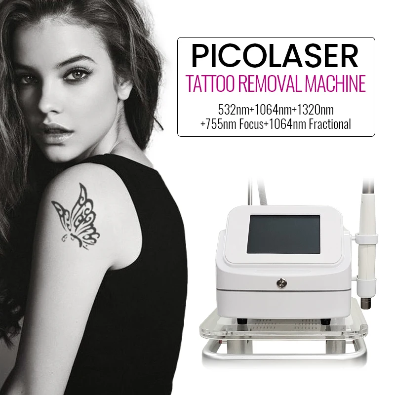 Diode Picolaser Laser Tattoo Removal Picosecond Laser Q Switched Nd Yag Laser Lutron Picocare Pico Machine Price Qswitch