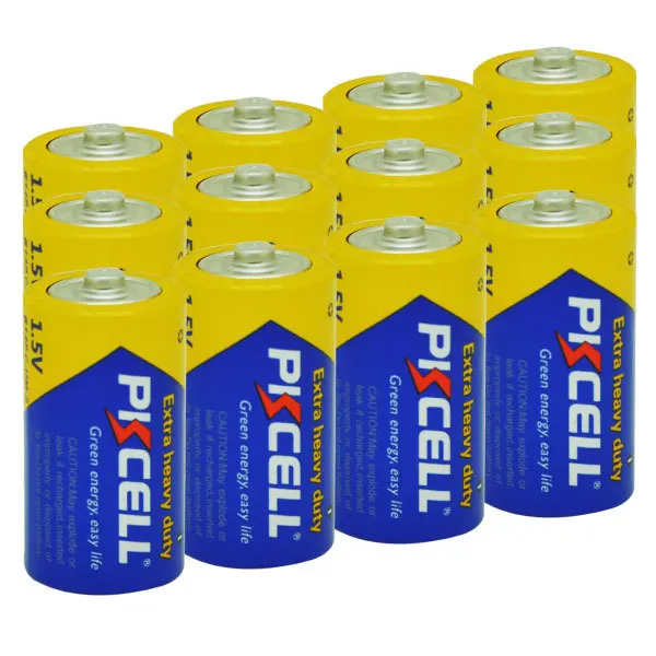 PKCELL 1.5v carbon zinc batteries c size r14p battery for Flashlight