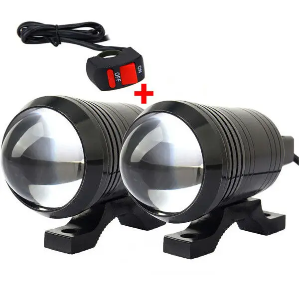 Waterproof 12W motorcycle lighting system LED Light Headlight Mini Fog Lamp Spotlight for Car Motorcycle Bike Bicycle