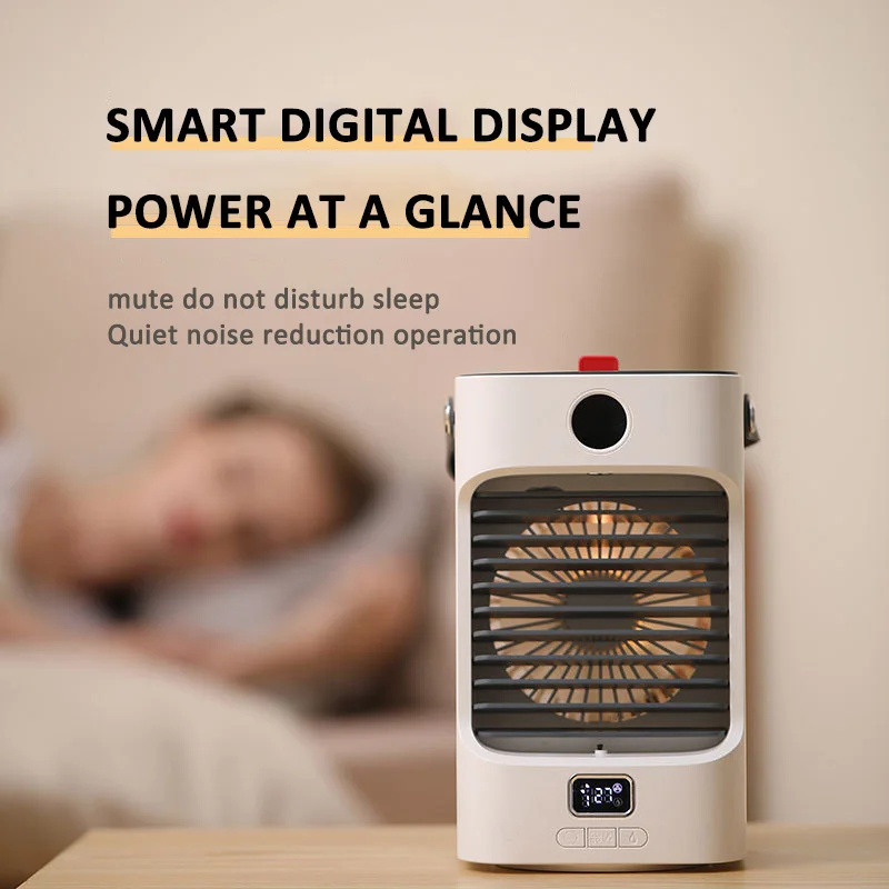 2022 Portable Air conditioner Mini USB Convenient Desktop Cooler Fan Negative Ions Humidifier Air Cooling Fan