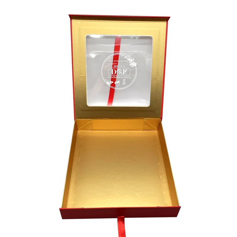 Luxury gold small nama wedding kitkat chocolate creative favor gift paper rigid clamshell praline box wat my logo