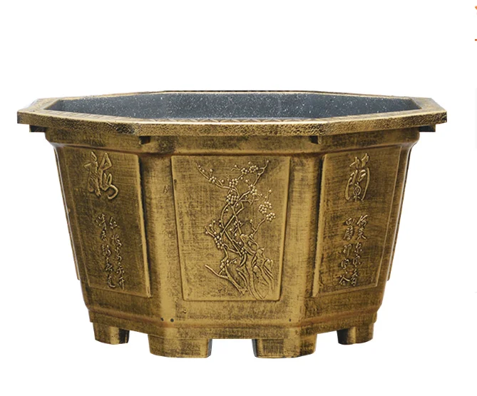 Big Flower Pot Tree Planting Container Jar Cheap Super Durable Plastic Recycled Plastic 10 Inch Plastic Plant Pots Morden Simple