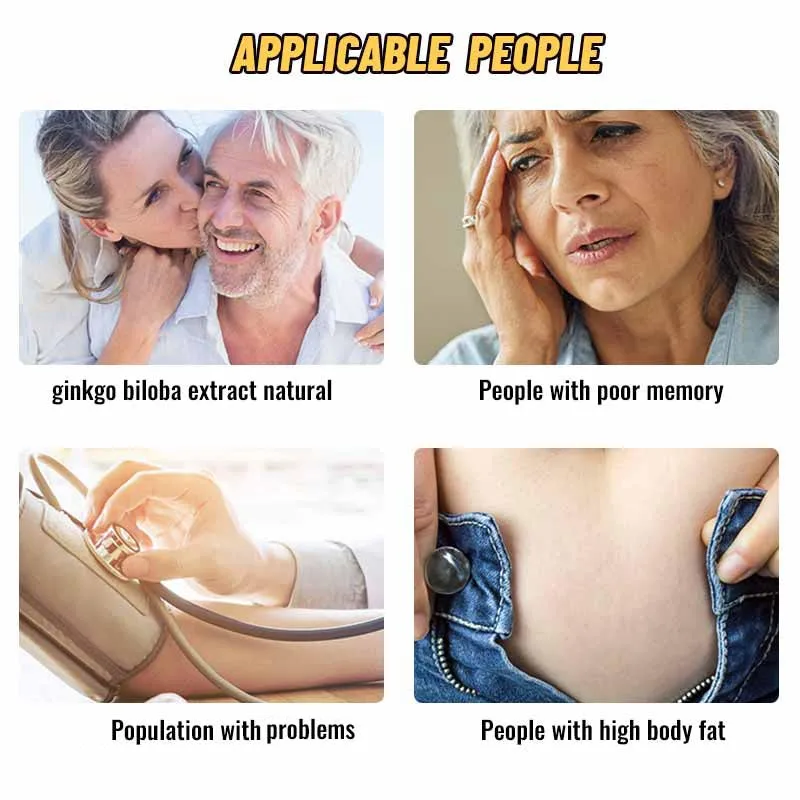 Winstown Gingko yellow essence pills Herb detox vessels Plant Extracts Ginkgo Biloba Capsules Ginkgo Biloba softgel capsulle