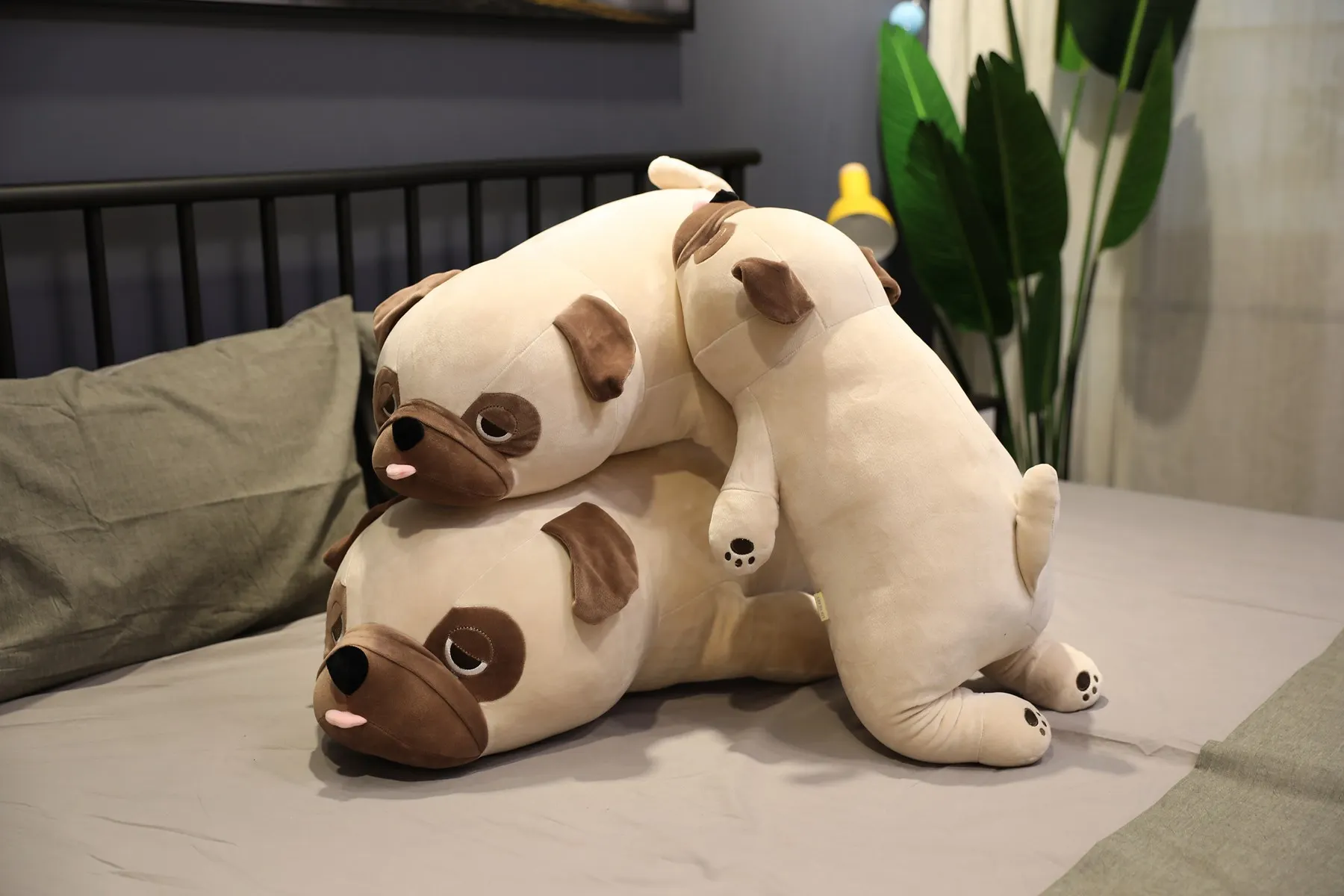Кукла собака мопса плюшевая игрушка Cuddly Myna кукла спальная Удобная подушка можно добавить логотип