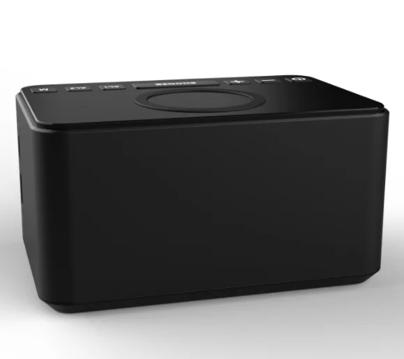 Bluetooth Speaker wireless charger clock sound cylinder bass high quality loud 1 retro custom animal oem touch screen radio new