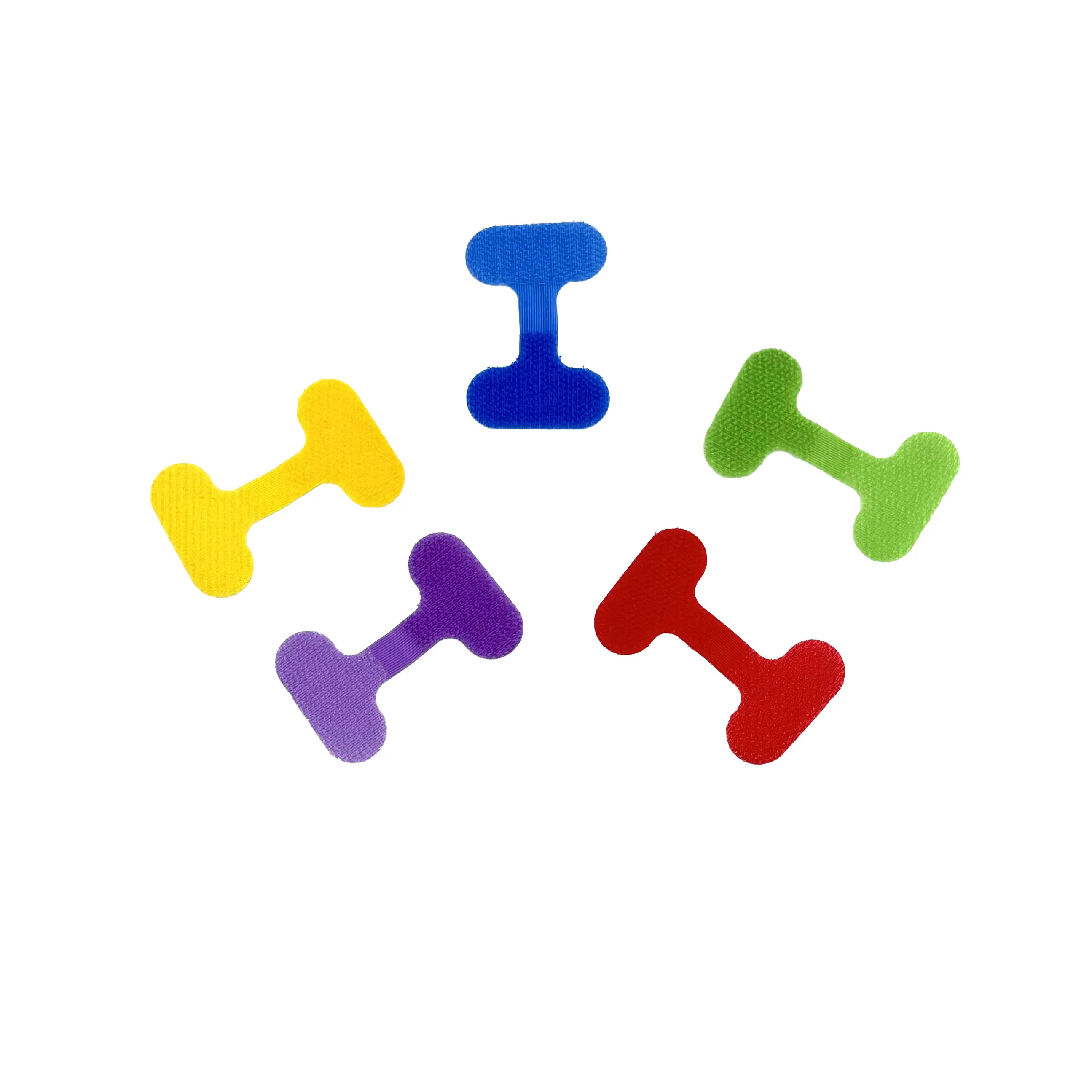 Self-Adhesive Nylon Cord Labels with Unique Design Write-On Cable Ties & Wire Management Identification Tags Hook Loop Fastener