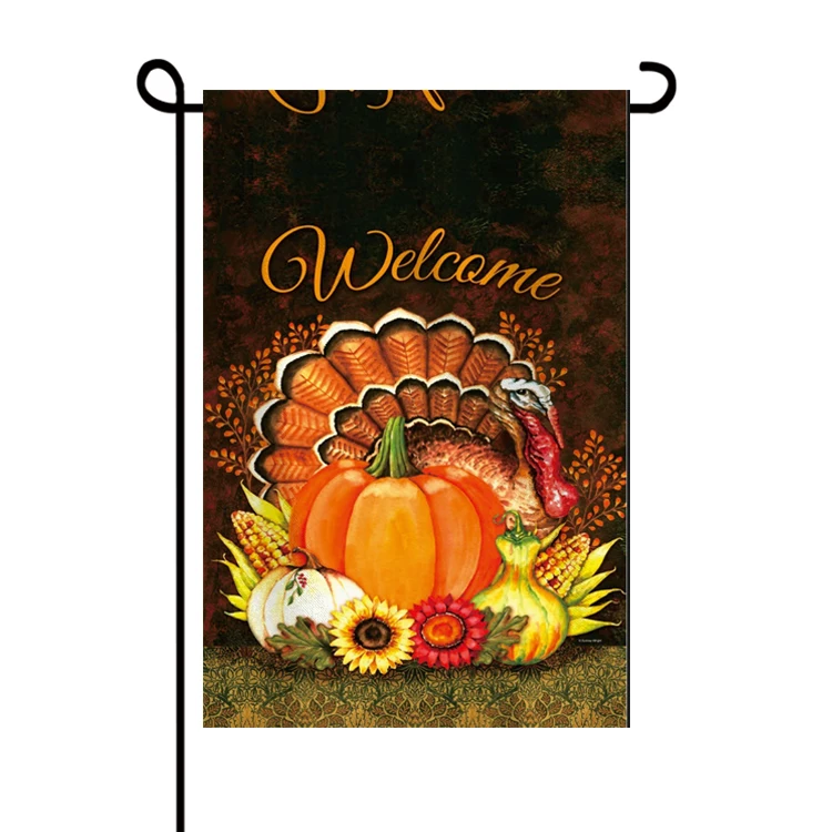 Хэллоуин декоративная полка популярный Садовый флаг Хэллоуин дворовое украшение тыквенный флаг двусторонний флаг