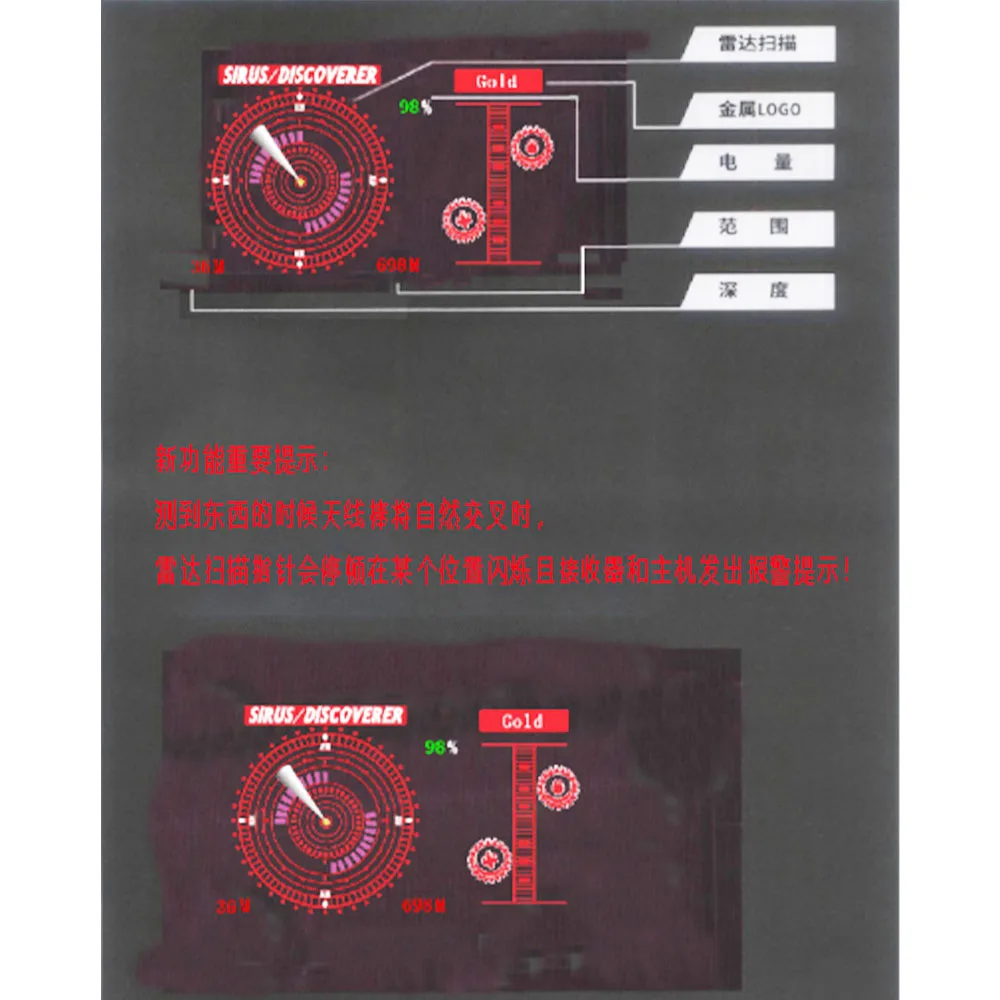 New Version Ray Finder Long Range Gold Diamond Detector with 50m detecting depth and 1000m range