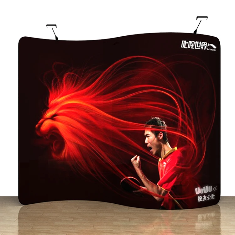 High quality  custom logo printed backdrop trade show display stand booth pop up banner