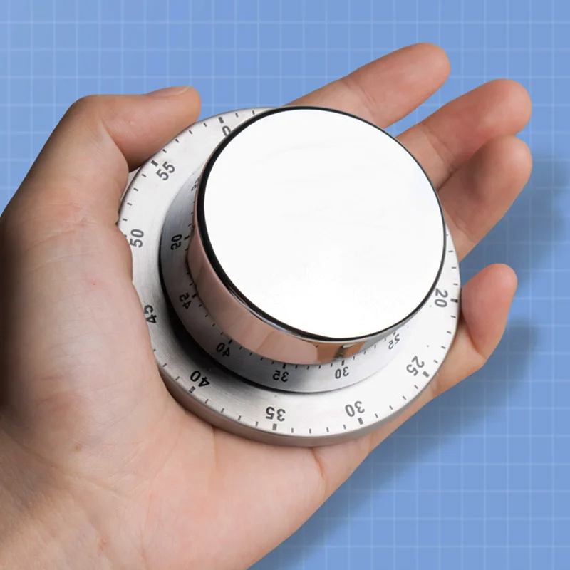 Mechanical Stainless Steel Flying Saucer Cooking Baking Time Management Timer Alarm Clock For Kitchen