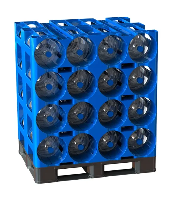 Пластиковая поддон для хранения и транспортировки, 5 слоев/40 бутылок 18,9 л/19 л/20 л