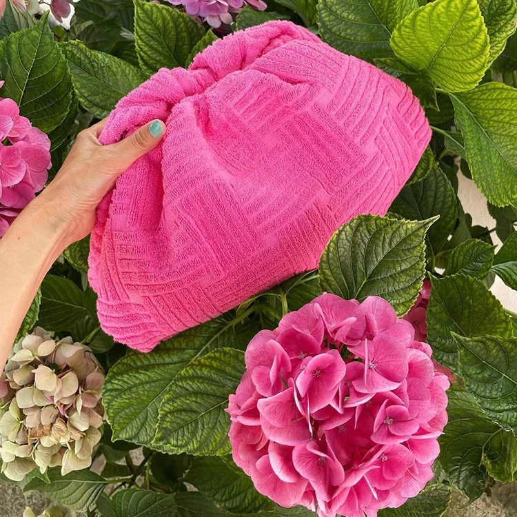 2021 autumn and winter new style fashion design Casual women Handbag Large capacity Terry Clutch bag