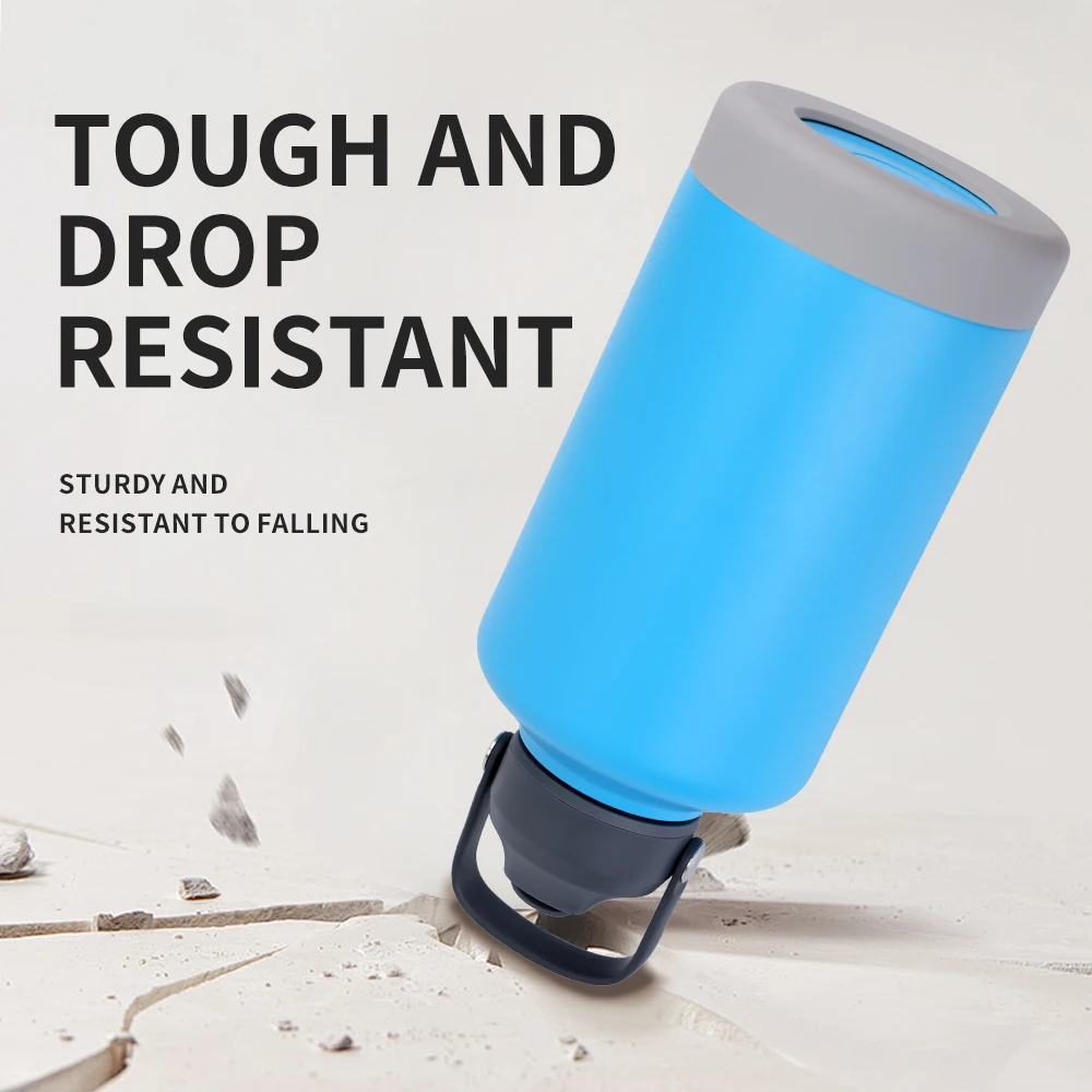 Food Grade huge 64oz 1800ml Wide Mouth Double-Walled Vacuum Insulated Flasks Stainless Steel Insulated Water Bottle